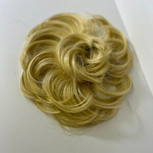 Blonde fun bun - attaches to your ponytail